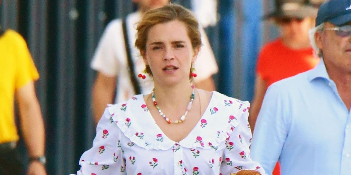 Emma Watson Makes a Case for Wearing Your Pajamas Out on Vacation