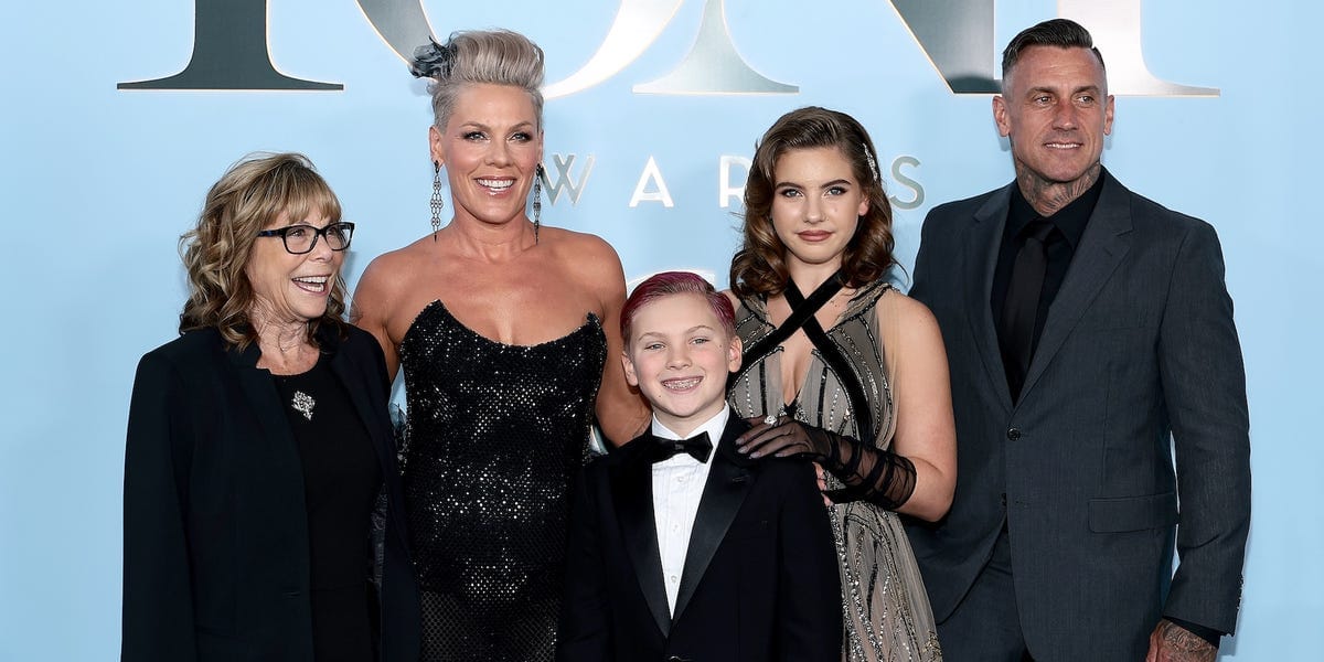Pink Brings Along Her Entire Family for Her Tony Awards Debut