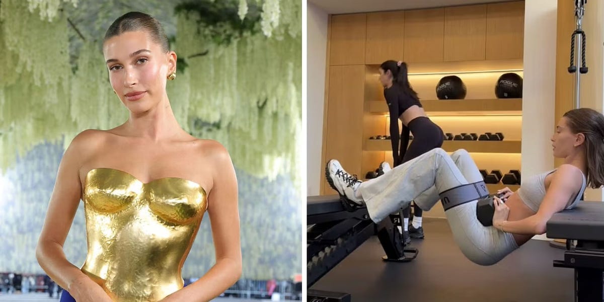 Hailey Bieber Swapped Pilates for Strength Training – Try the 3-Move Glute Workout Her Trainer Recommends
