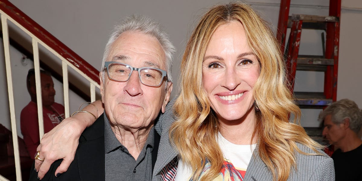 Julia Roberts Wears a Shorts Suit With a Jane Fonda Tee to Speak at an Event for First Amendment Rights