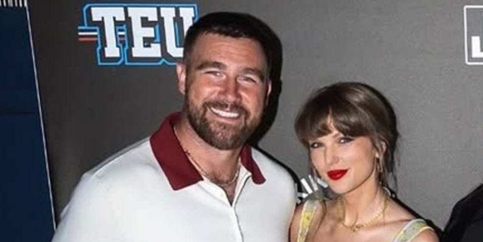 Taylor Swift Wears a Lemony Simkhai Minidress to Support Travis Kelce at TEU