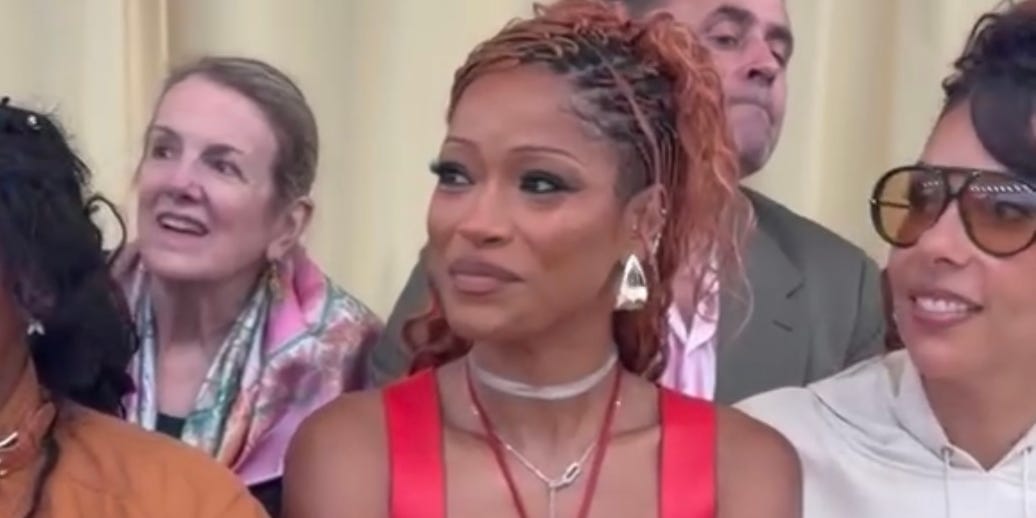 Keke Palmer Brings the Va-Va-Voom in a Red-Hot Leather Set