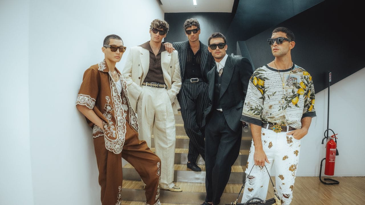 The Best Backstage Photos From Dolce & Gabbana, Thom Browne, and Giorgio Armani at the Spring 2027 Menswear Shows