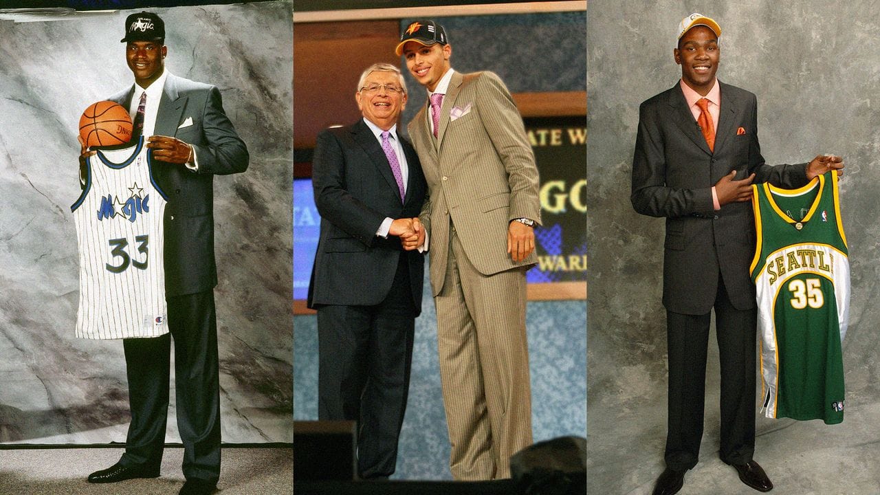A Look Back at NBA Superstars’ Slightly Embarrassing, Totally Charming Draft Pictures