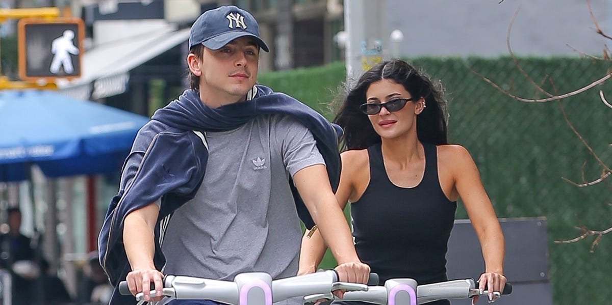 Kylie Jenner Wears Her Tabis for a Sweet Bike Ride With Timothée Chalamet in NYC