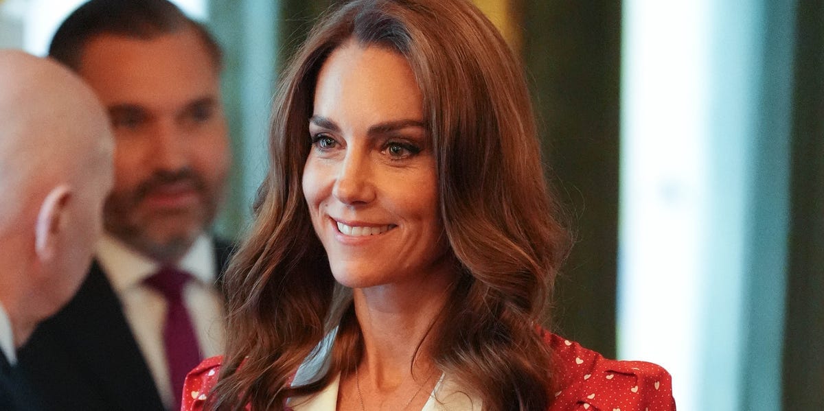 Princess Kate Wears a Heart-Printed Rodarte Dress for an Event to Support Cancer Research