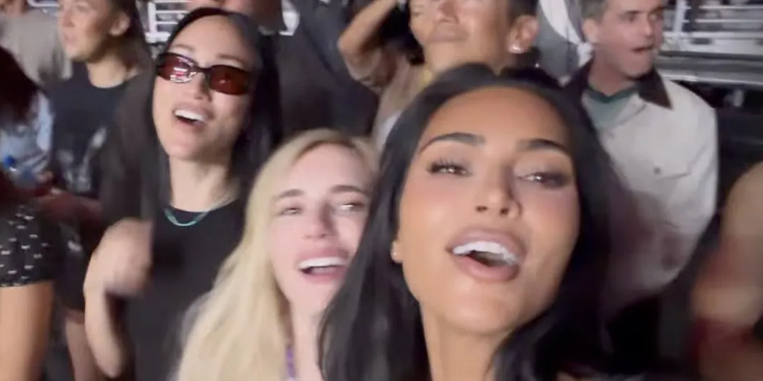 Kim Kardashian Was Among the Starry Crowd at Ariana Grande’s L.A. Concert