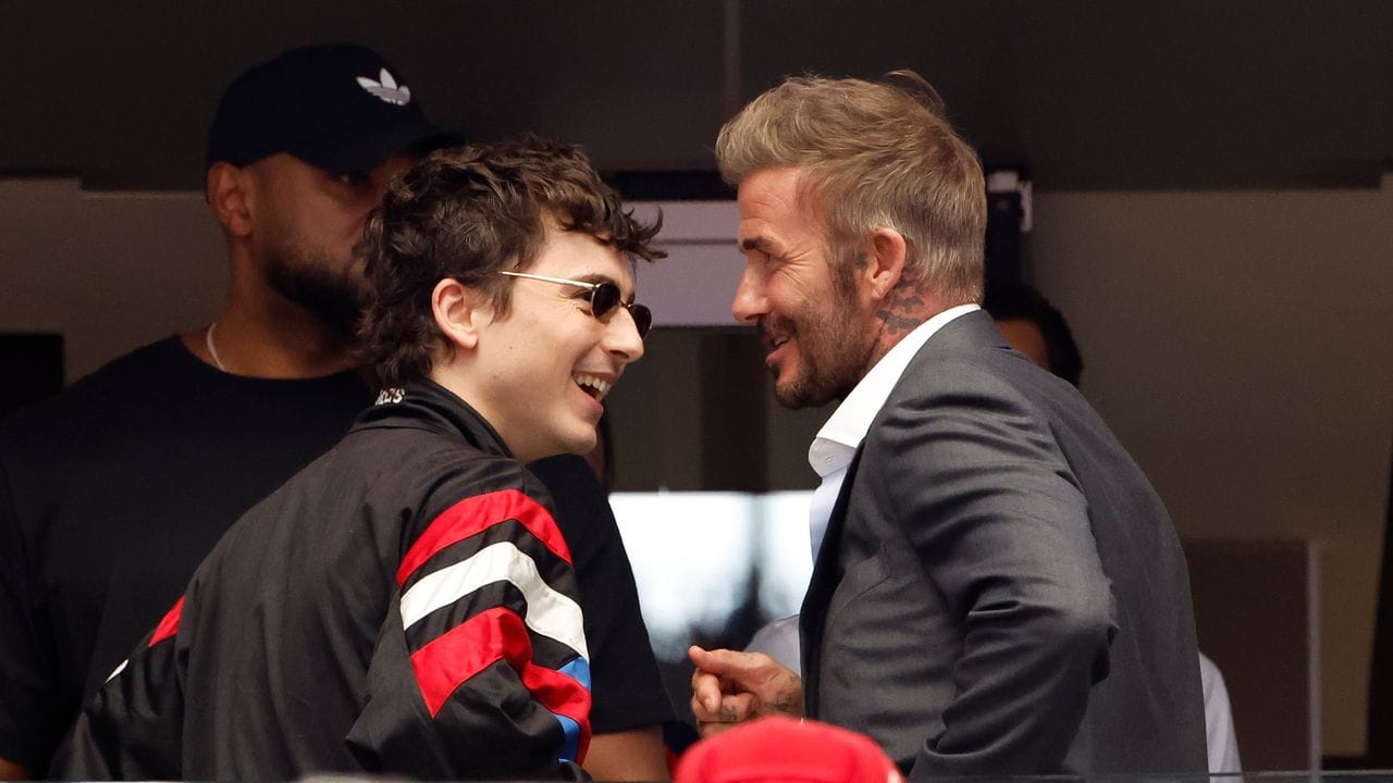 Timothée Chalamet and David Beckham, Summer of Sports Kings, Meet at the World Cup