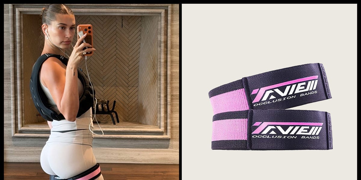 Hailey Bieber Wears Blood Flow Restriction Bands to Work Out. Should You?