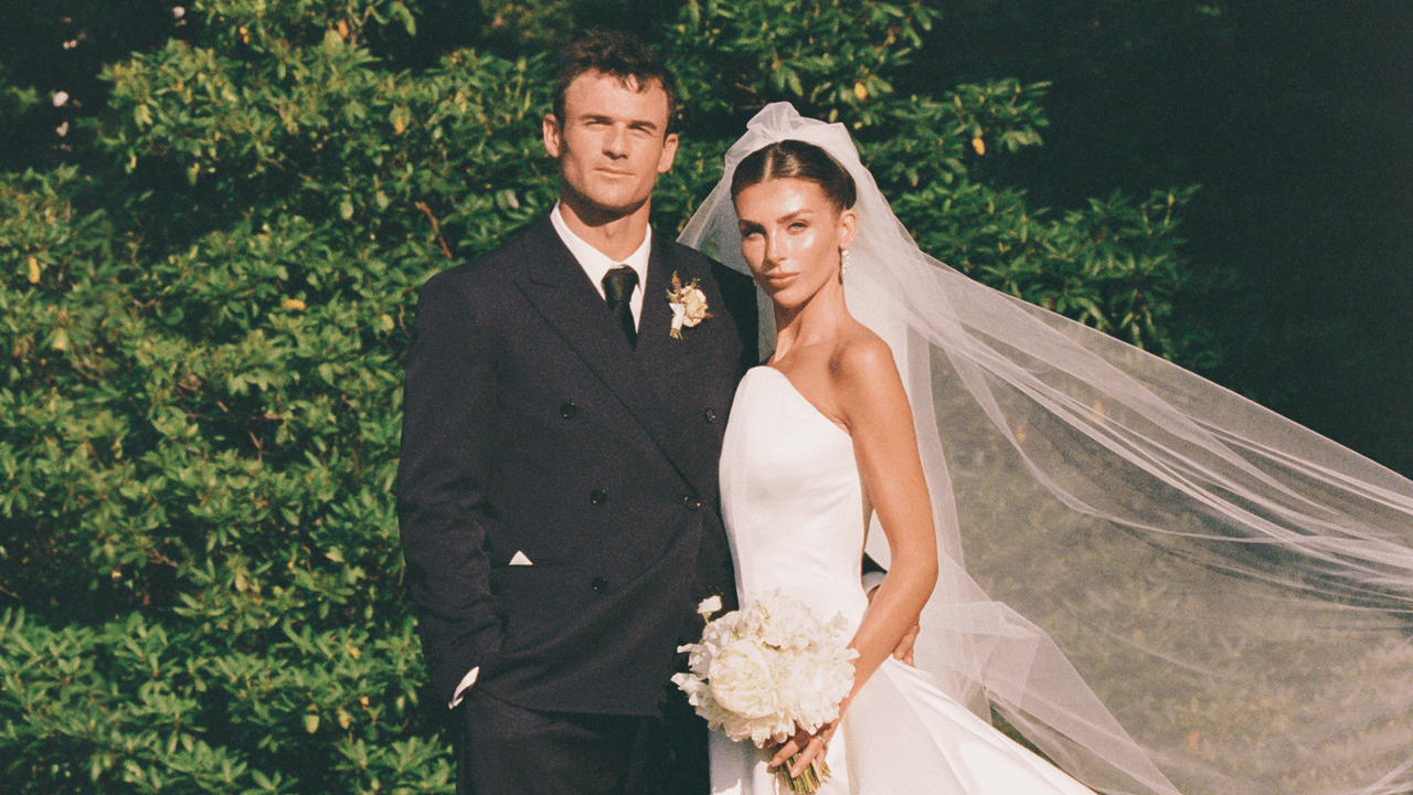 Paige Lorenze Wore Carolina Herrera to Marry Tommy Paul at Old Westbury Gardens