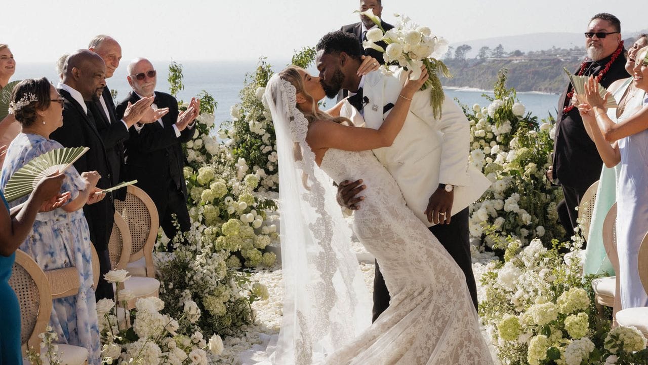 Juju Smith-Schuster and Laura Kruk’s Coastal California Wedding Was Filled With Florals and Samoan Traditions