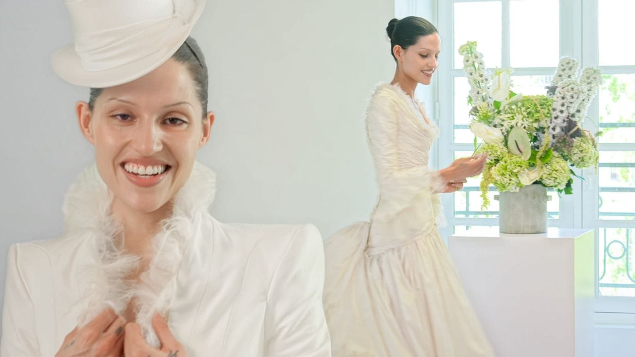 Inside Gabbriette’s Final Wedding Dress Fitting With Matières Fecales in Paris