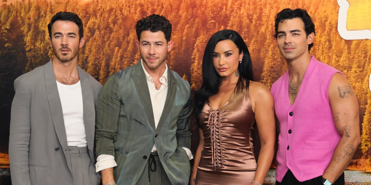 Demi Lovato Wears ’90s Dolce & Gabbana to Reunite With the Jonas Brothers at the <i><em>Camp Rock 3 </em></i>Premiere