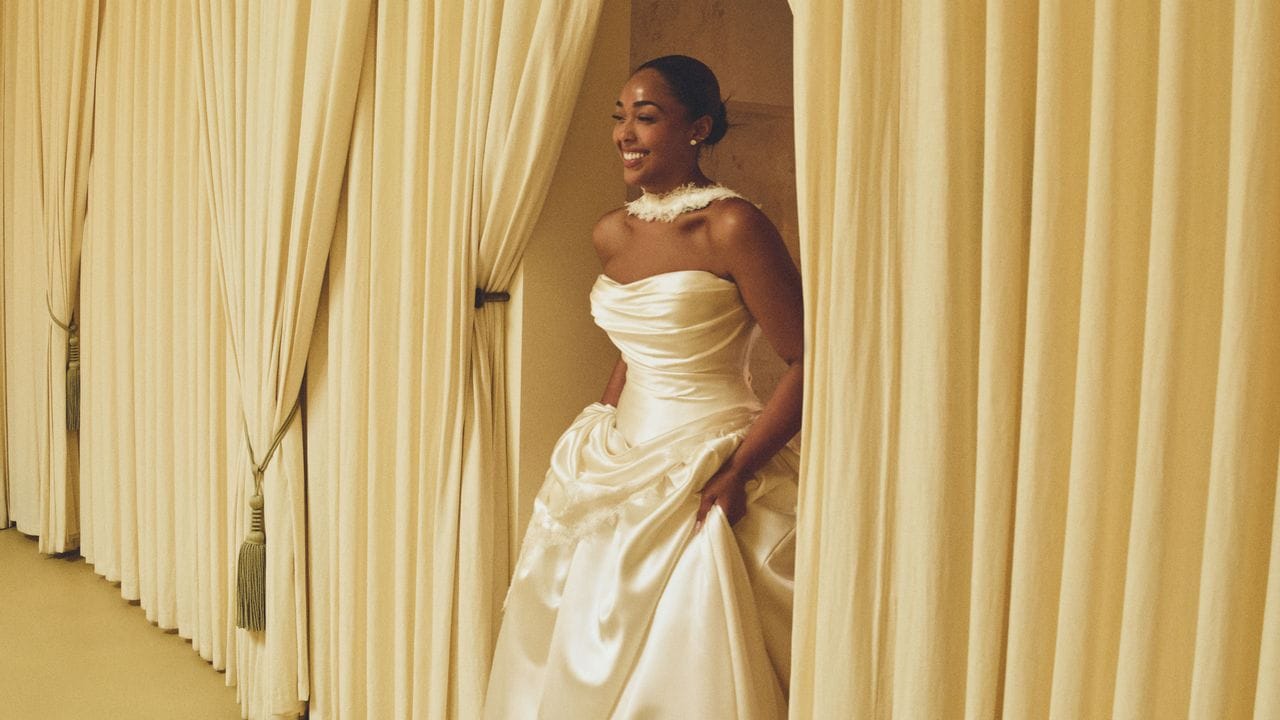 Inside Jordyn Woods’s Final Wedding Dress Fitting at Danielle Frankel in Los Angeles