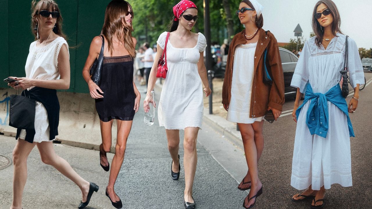 How to Wear the Nightie Dress Trend, According to Six of the Season’s It Girls