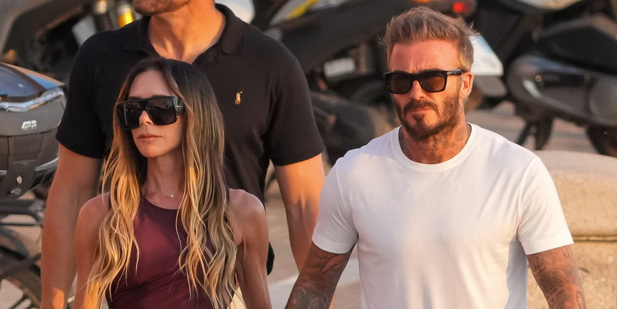 Victoria Beckham’s Luxurious Vacation Style Includes the Most Fabulous Burgundy Dress