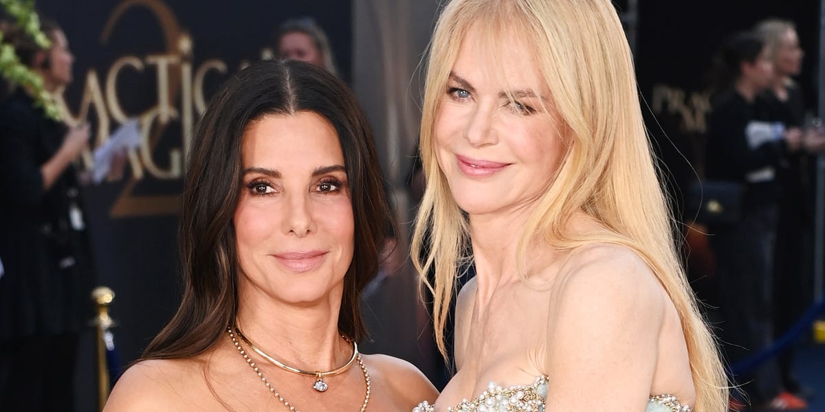 Sandra Bullock and Nicole Kidman Brings Spots and Sequins to the <i><em>Practical Magic 2 </em></i>London Premiere