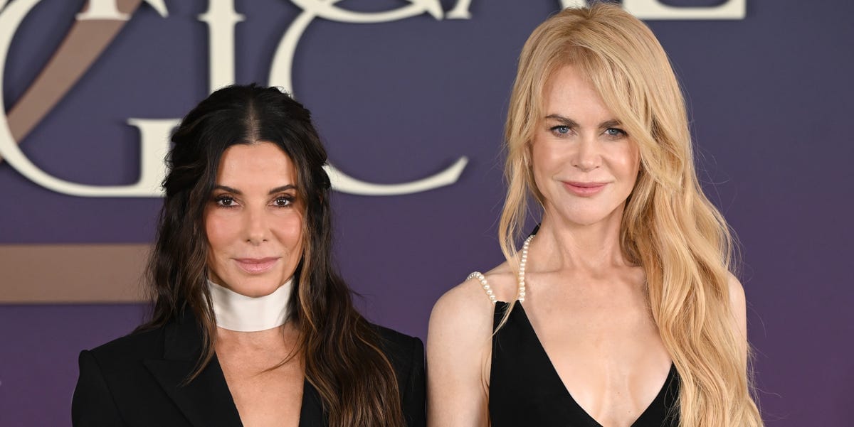 Sandra Bullock and Nicole Kidman Twin in Witchy Looks for a <i><em>Practical Magic 2 </em></i>Press Event in London