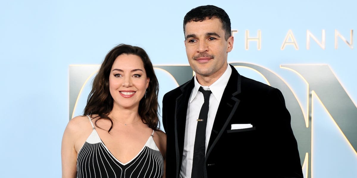 Aubrey Plaza Brings Her Newborn Out to Broadway