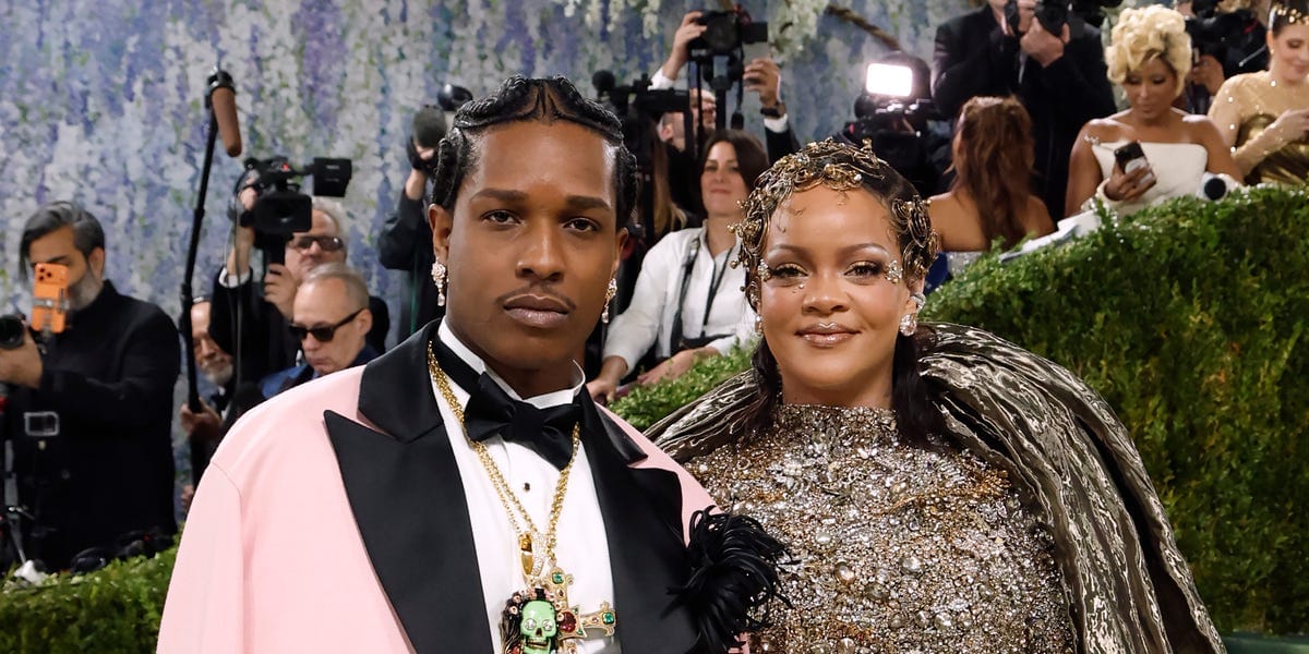 Rihanna Dances on A$AP Rocky in a Silk-on-Silk Look From Celine