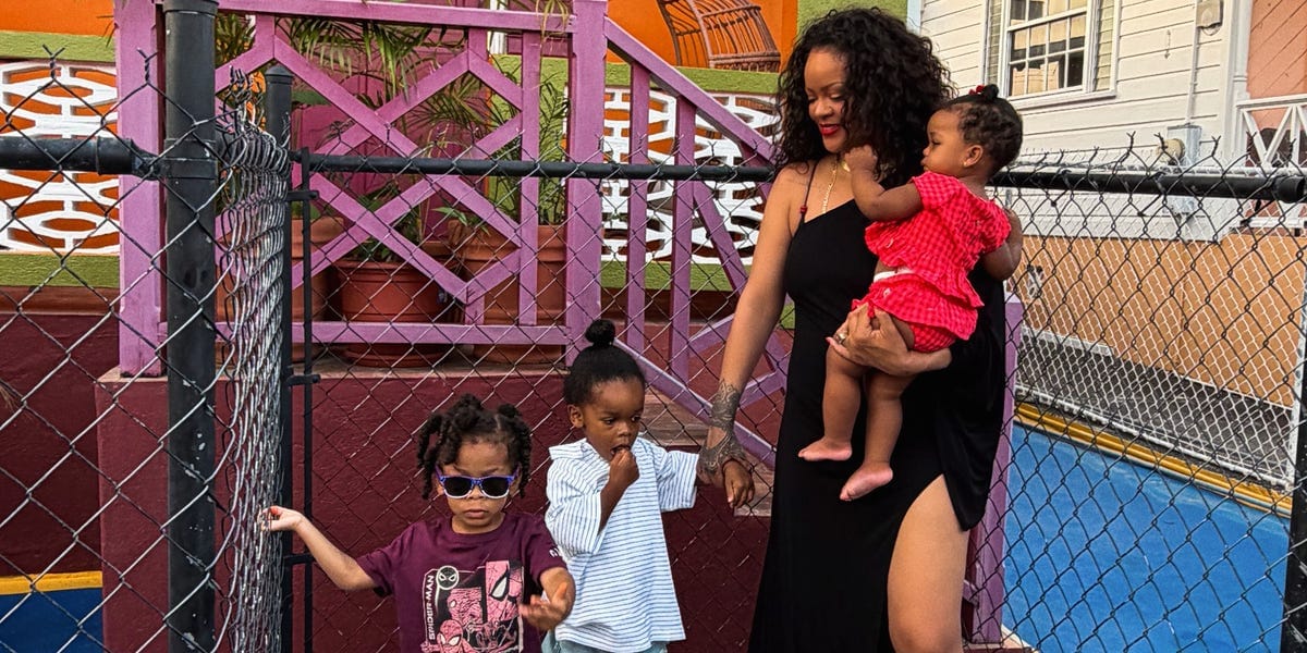 Rihanna Shares a Rare, Candid Video of Her Three Kids in Barbados