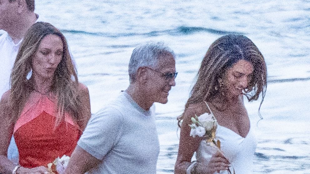 Amal and George Clooney See Out Euro Summer in Matching Bright Whites