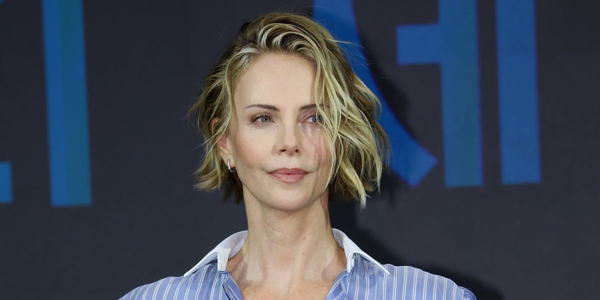 Charlize Theron Is Such a Fashion Girl in Leather Gloves and a Straight-Off-the-Runway See-Through Skirt