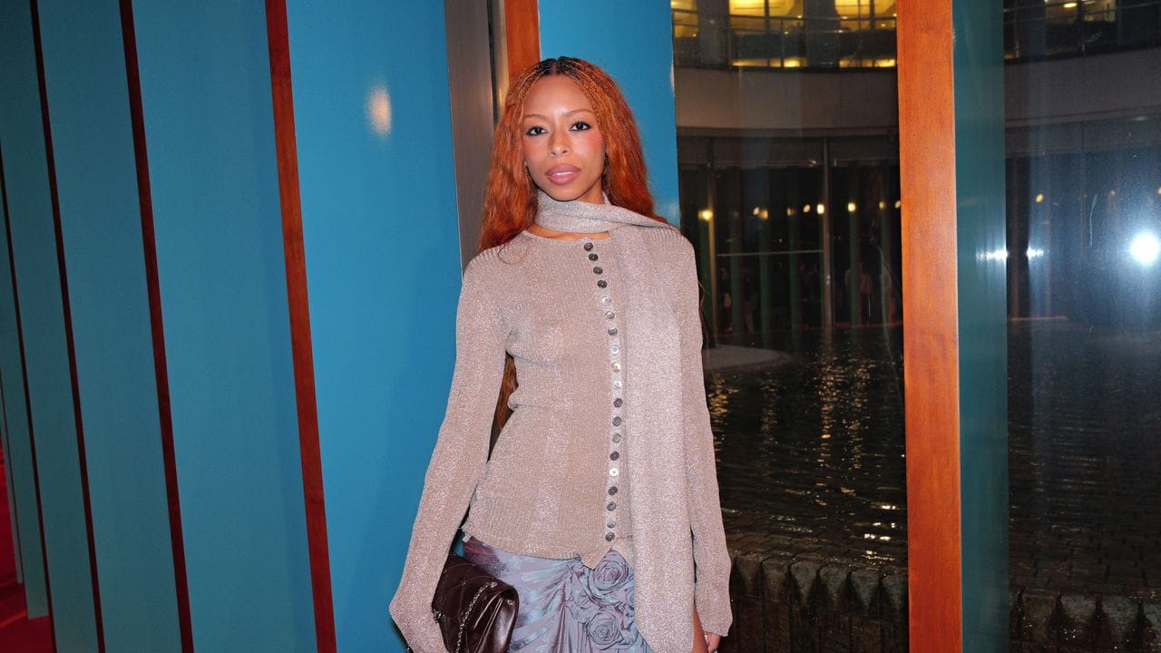 Ravyn Lenae Tried to Keep Her Heart Rate Down at Tory Burch