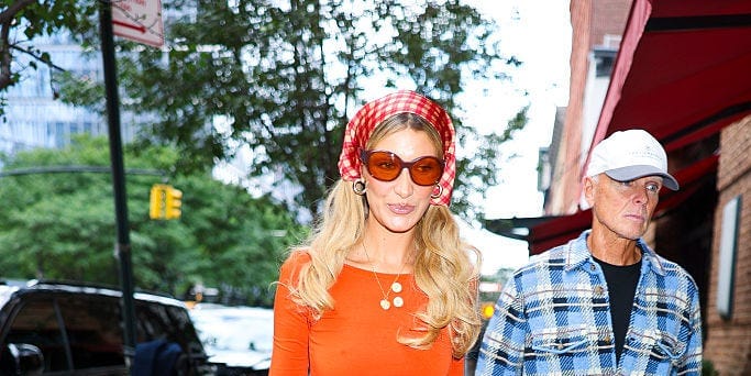 Bella Hadid Declares the Bandana the Best Fall Accessory