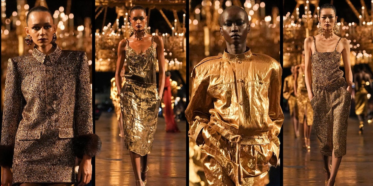 Everything Is Coming Up Golden at Saint Laurent