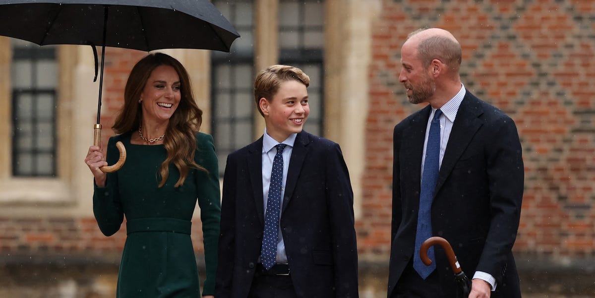 Princess Catherine and Prince William Escort Prince George to His First Day at Eton College