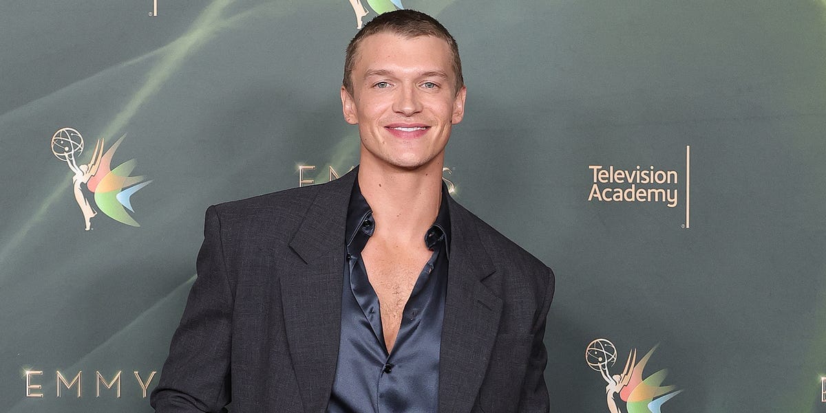 Connor Storrie Makes His Emmy Awards Debut in Head-to-Toe Saint Laurent