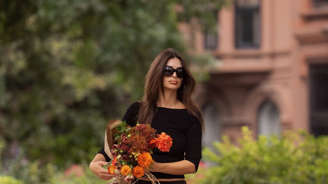 In Corduroy and Uggs, Emily Ratajkowski Is On Our Fall Mood Board