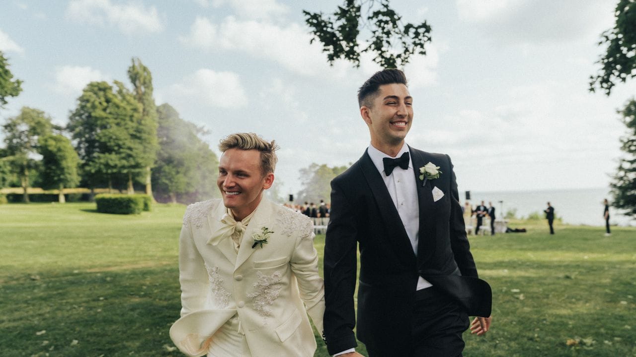 The Groom Had Tanner Fletcher Transform His Late Mother’s Wedding Dress Into a Bespoke Tuxedo
