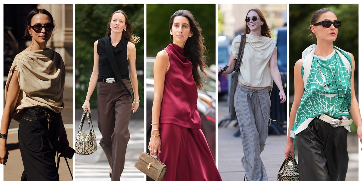 The Draped Top Is Fall’s In-the-Know Trend