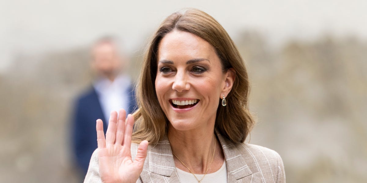 Princess Kate Debuts a New Plum Burberry Midi Dress at Windsor Castle