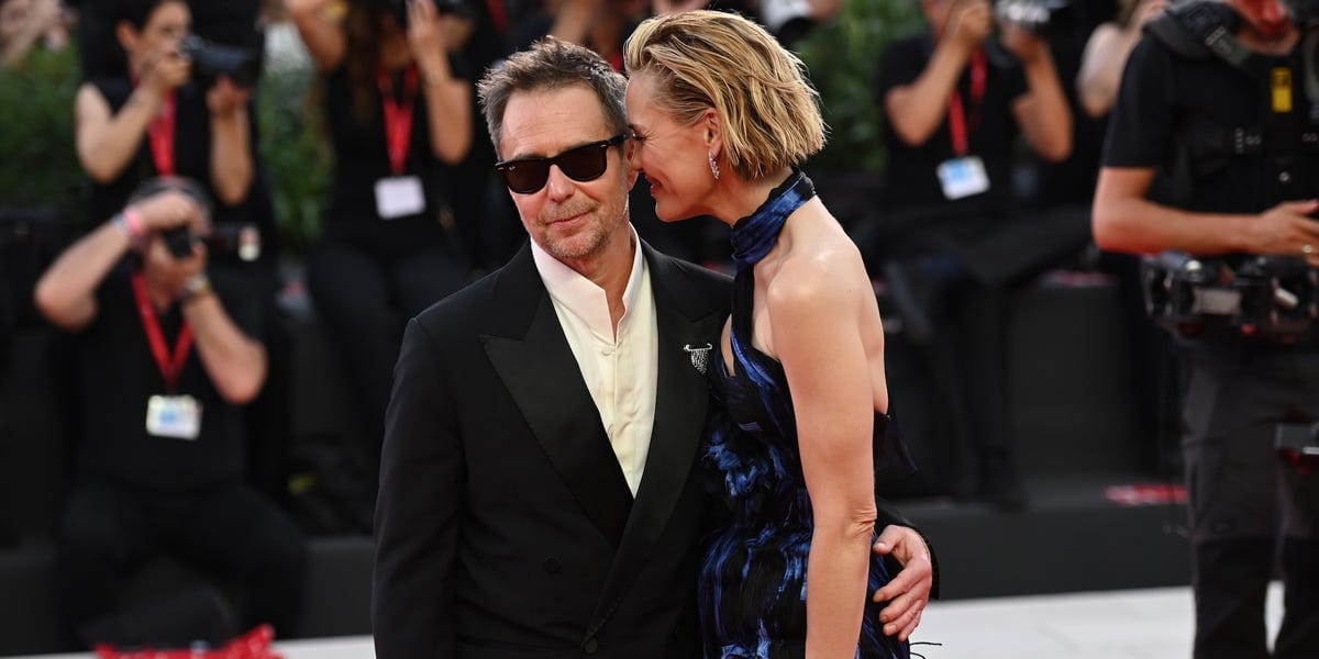Leslie Bibb and Sam Rockwell Look So Damn in Love on the Venice Red Carpet