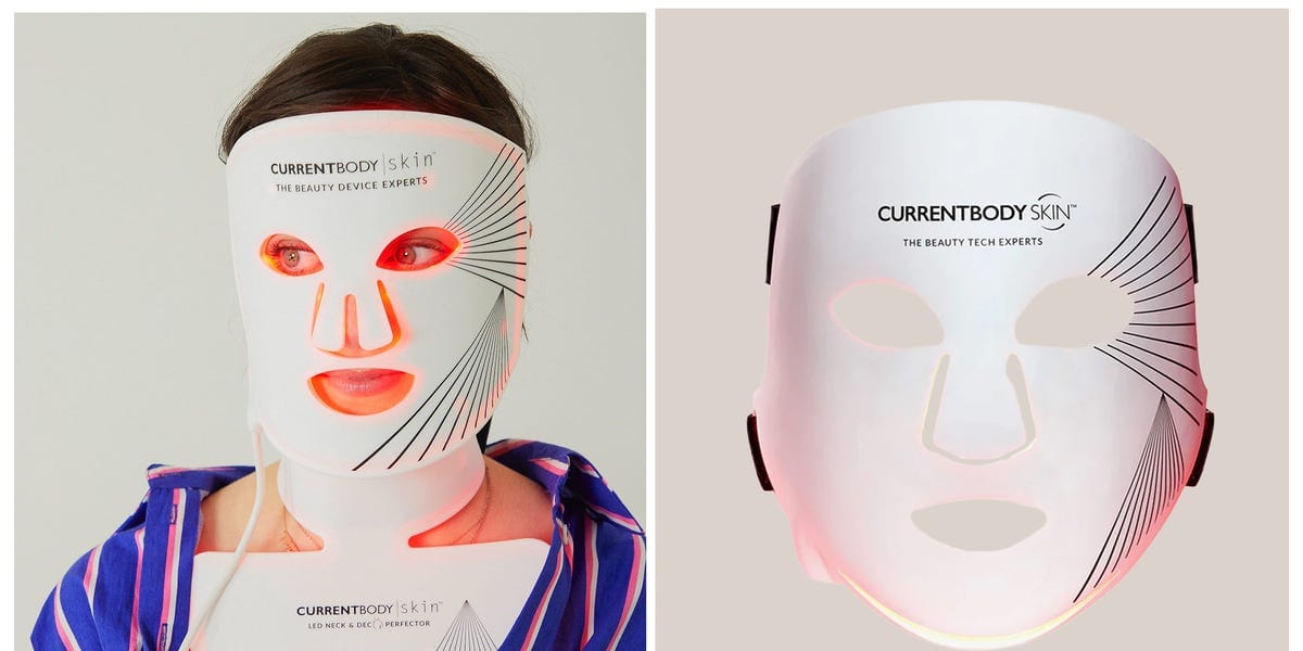 This<i><em> </em></i>Viral Red Light Therapy Mask Set Is a Rare $120 Off at Amazon