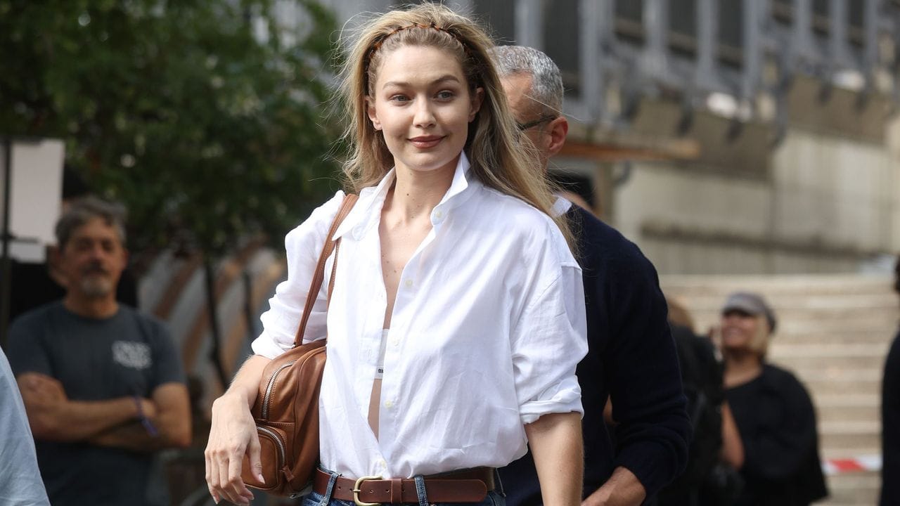 Gigi Hadid Channels Classic French Girl Style in Paris