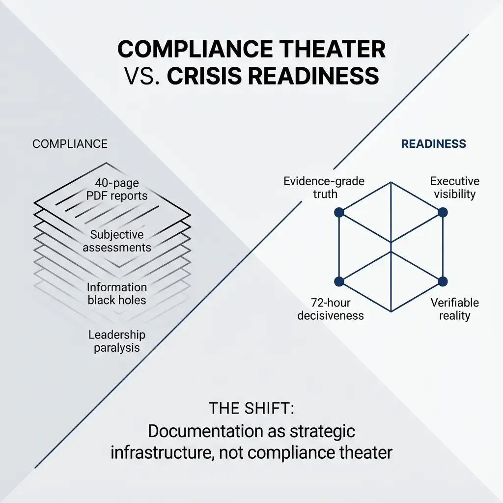 When Compliance Becomes the Crisis: Why Leaders Who Delegate Physical Asset Risk Are Flying Blind