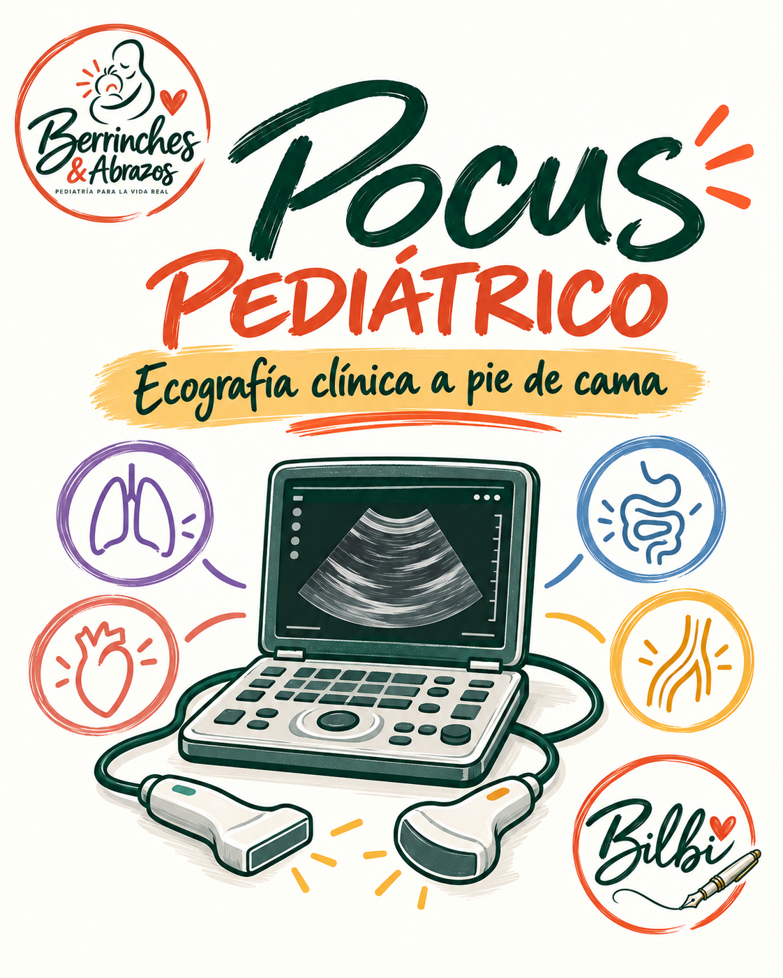 POCUS pediátrico: chuletas clínicas para aprender ecografía a pie de cama