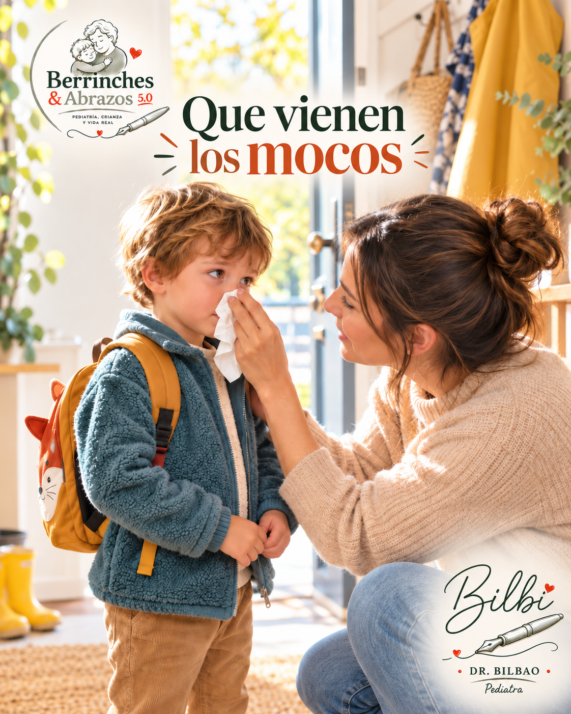 Que vienen los mocos: la guía para sobrevivir al comienzo del curso