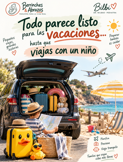 Todo parece listo para las vacaciones… hasta que viajas con un niño.