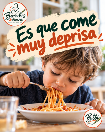 Es que come muy deprisa