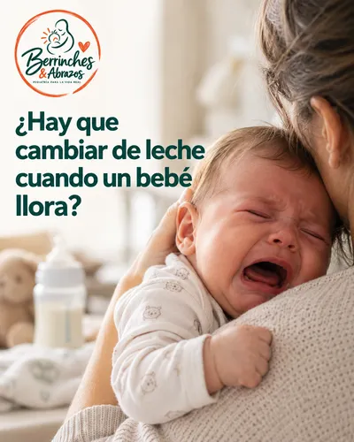¿Hay que cambiar de leche cuando un bebé llora?