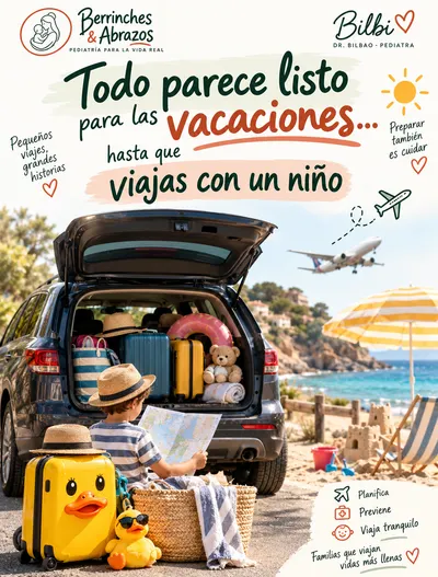 Todo parece listo para las vacaciones… hasta que viajas con un niño.