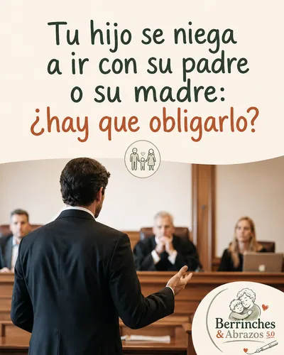 Tu hijo se niega a ir con su padre o su madre: ¿hay que obligarlo?