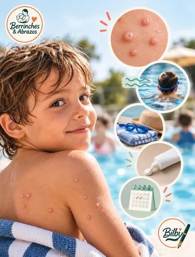 Tiene moluscos. ¿Entonces no puede ir a la piscina?