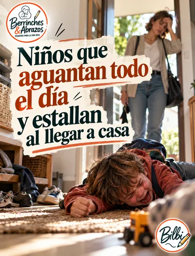 Niños que aguantan todo el día y estallan al llegar a casa