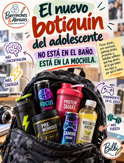 Bebidas para estudiar, para entrenar, para jugar y para la foto